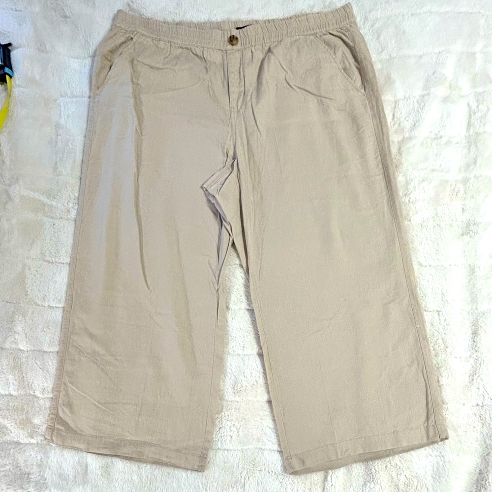 Reitmans Linen Blend Wide Leg Pants